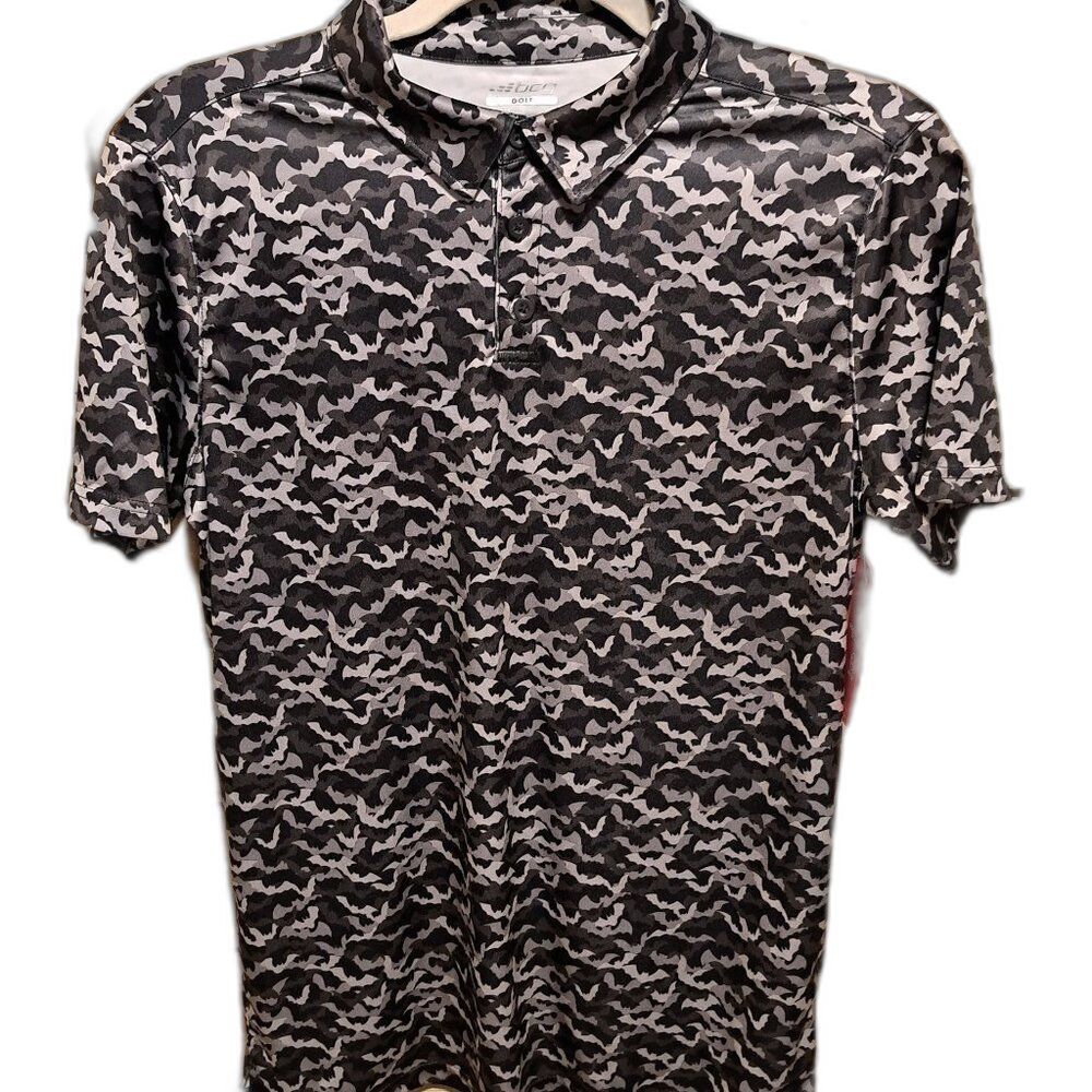 BCG- Youth Grey/Black Bat Golf Shirt- XL(18-20) NWT